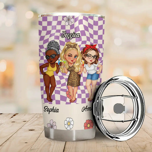 Personalised Best Friend Tumbler – Because of You I Laugh Harder