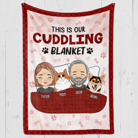 This Is Our Cuddling Blanket – Personalised Fleece Blanket