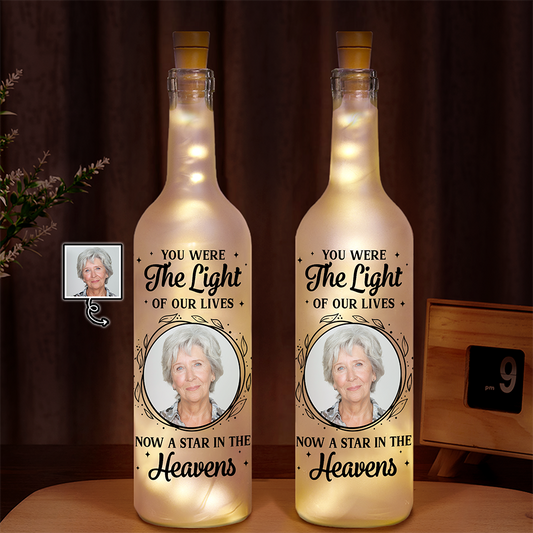 A Star in the Heavens – Personalised Memorial Bottle Light