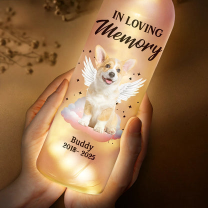 Pet Memorial Bottle Light – Your Light Will Always Shine in My Heart