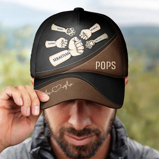 Best Friends for Life – Personalised Cap for Dad, Grandpa & Pets